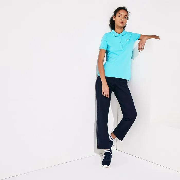 Presidents Cup Stretch Cotton Piqu Golf Polo Shirt Turquoise Womens Lacoste Polos On Sale