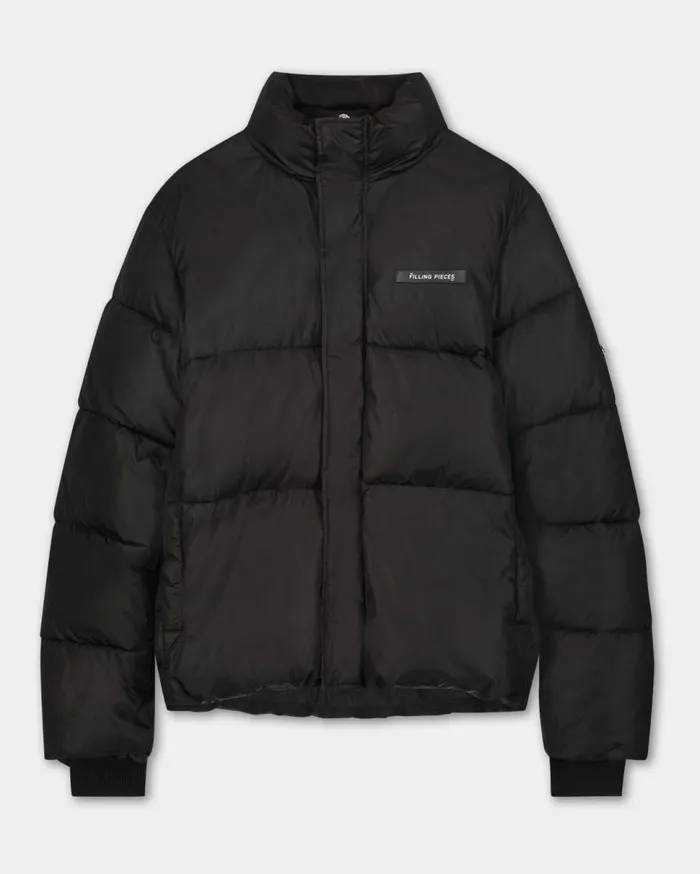 Puffer Jacket Black WomenMen Filling Pieces Coats and Jackets