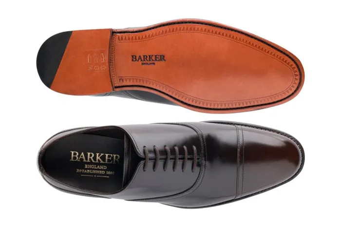 Pullman 2 8211 Walnut HiShine Mens Barker Shoes Brogues