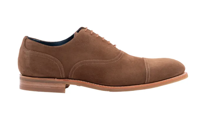 Pullman 8211 Brown Suede Mens Barker Shoes Oxfords