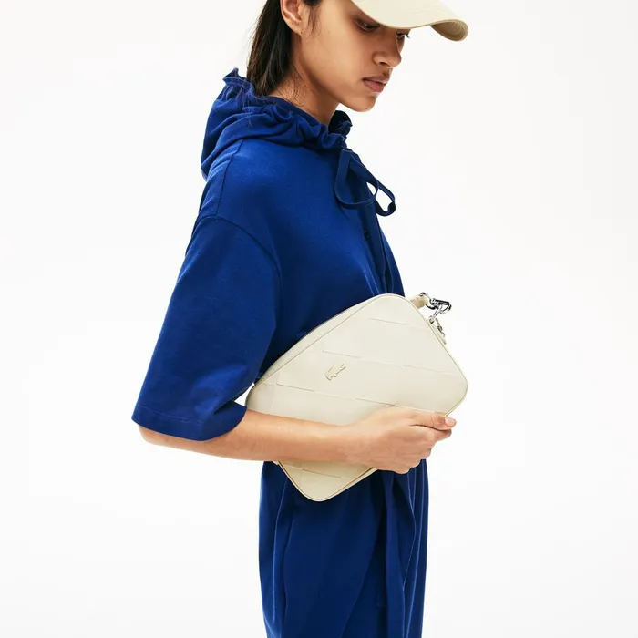 Quilted Crossover Bag Fog Womens Lacoste Bags Online Outlet Store