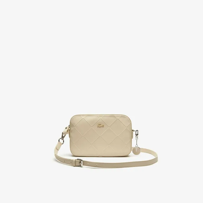 Quilted Crossover Bag Fog Womens Lacoste Bags Online Outlet Store