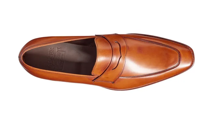 Ravel 8211 Antique Rosewood Calf Mens Barker Shoes Loafers