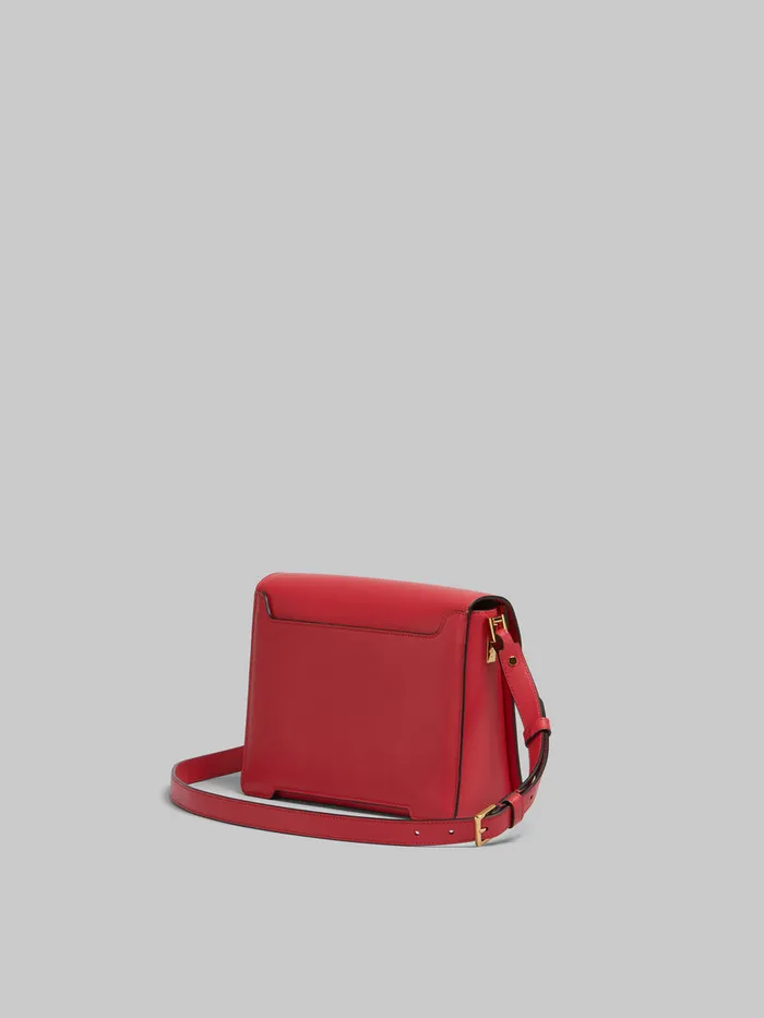 Red Leather Trunkaroo Medium Shoulder Bag WomenMen Marni Trunkaroo Bag