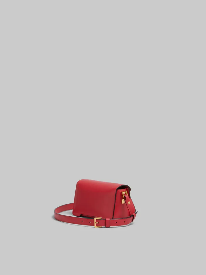 Red Leather Trunkaroo Mini Shoulder Bag WomenMen Marni Trunkaroo Bag