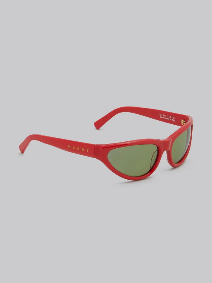 Red Mavericks Sunglasses WomenMen Marni Sunglasses