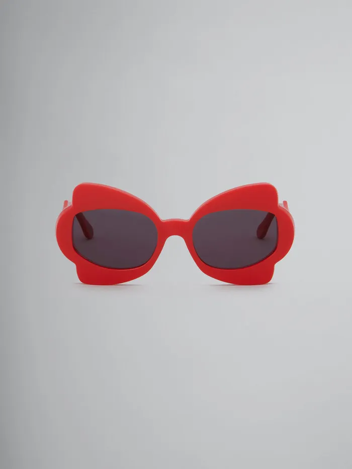 Red Monumental Gate Sunglasses WomenMen Marni Sunglasses