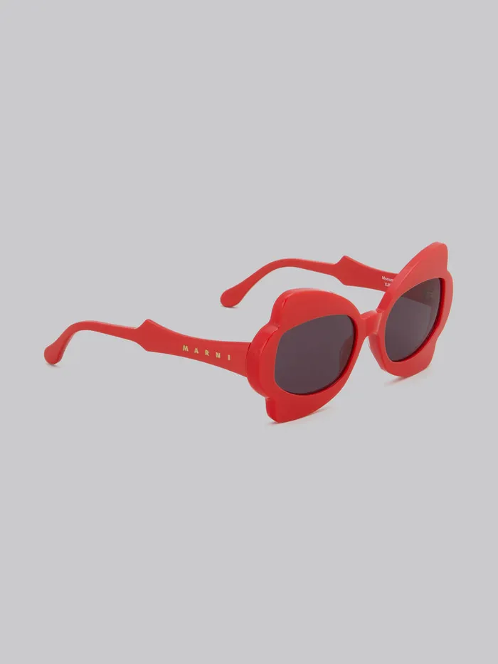 Red Monumental Gate Sunglasses WomenMen Marni Sunglasses