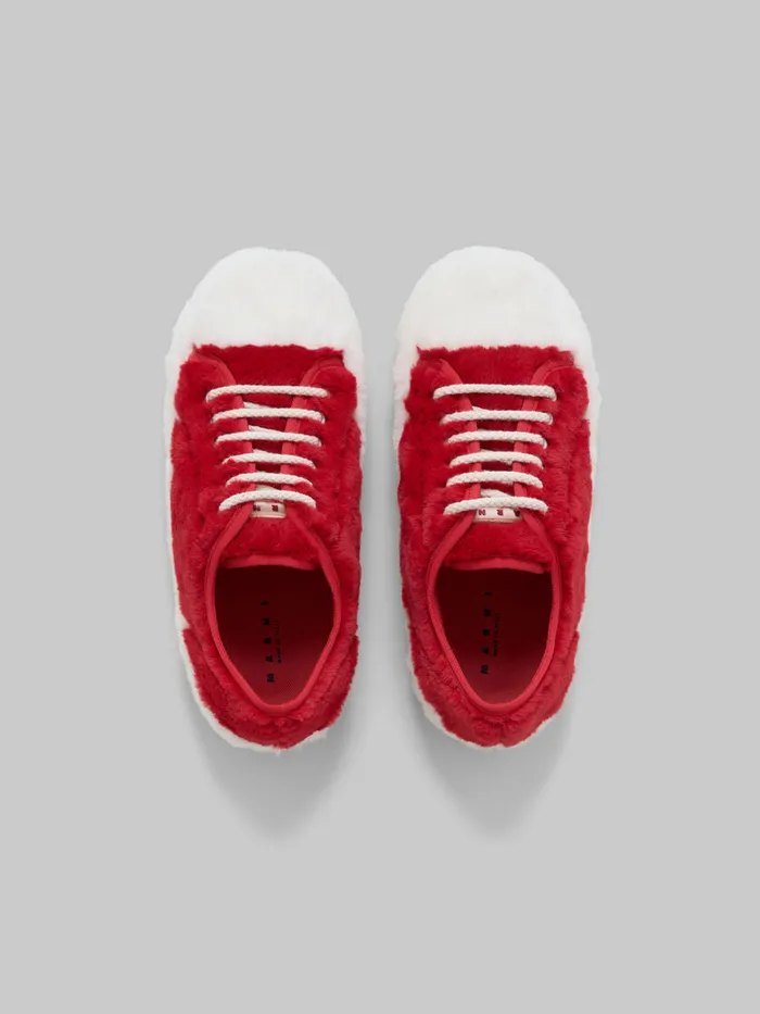 Red Teddy Tennis Sneaker Men Marni Sneakers