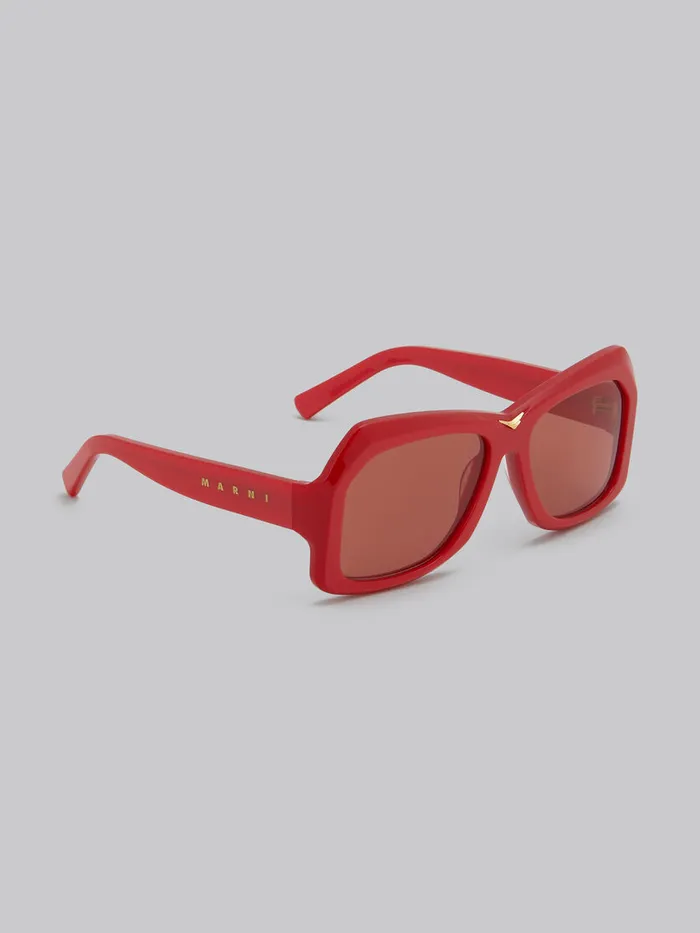 Red Tiznit Sunglasses WomenMen Marni Sunglasses