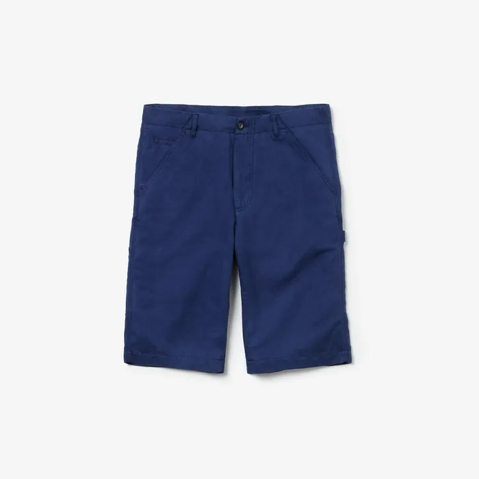 Regular Fit Cotton And Linen Shorts Inkwell Mens Lacoste Pants and Shorts For Sale Online