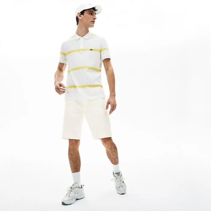 Regular Fit FivePocket Denim Shorts White Mens Lacoste Pants and Shorts Popular Regular Fit FivePocket Denim Shorts White Mens Lacoste Pants and Shorts Popular