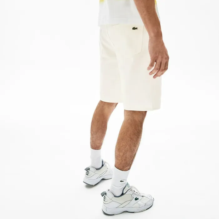 Regular Fit FivePocket Denim Shorts White Mens Lacoste Pants and Shorts Popular