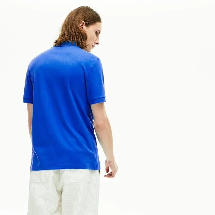 Regular Fit Lightweight Cotton Polo Blue Mens Lacoste Polos Online Store
