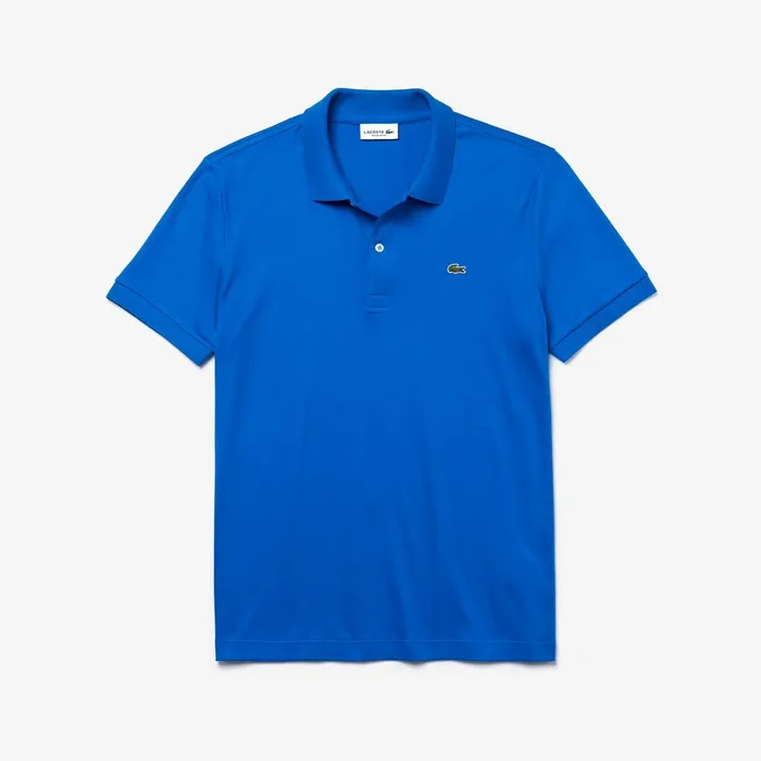 Regular Fit Lightweight Cotton Polo Blue Mens Lacoste Polos Online Store