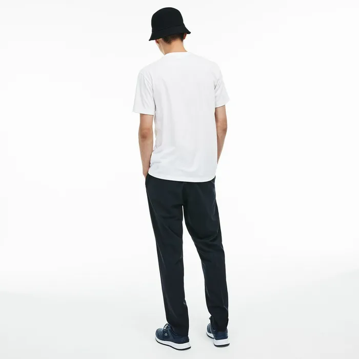 Regular Fit Pima Cotton Henley Tshirt White Mens Lacoste TShirts Gift Ideas