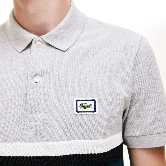 Regular Fit Thick Cotton Piqu Polo Shirt Grey ChineWhiteBlackGreen Mens Lacoste Polos On Sale