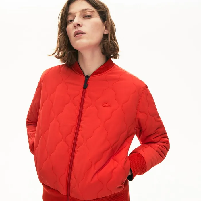 Reversible Bomber Jacket Navy BlueRed Womens Lacoste Jackets and Coats Online Store Reversible Bomber Jacket Navy BlueRed Womens Lacoste Jackets and Coats Online Store