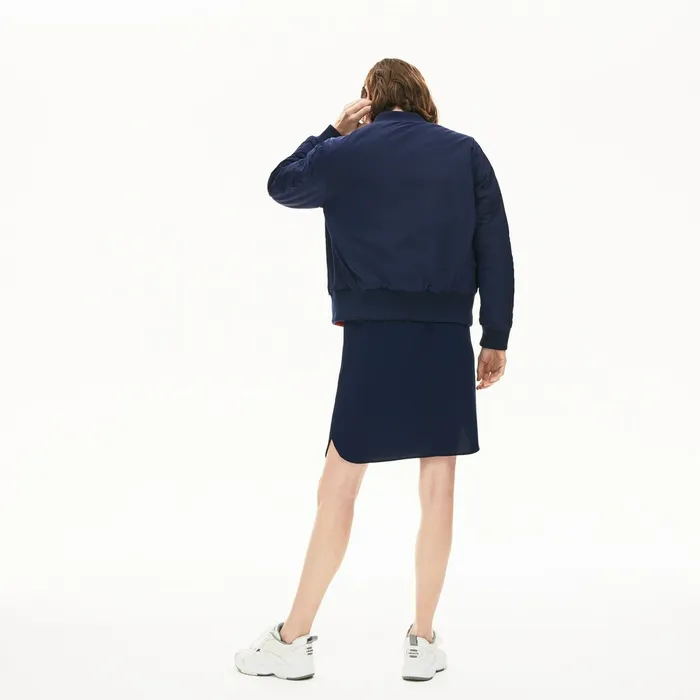 Reversible Bomber Jacket Navy BlueRed Womens Lacoste Jackets and Coats Online Store