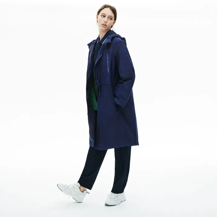 Reversible Jacket 4in1 Parka Navy Blue Womens Lacoste Jackets and Coats Gift 4 You
