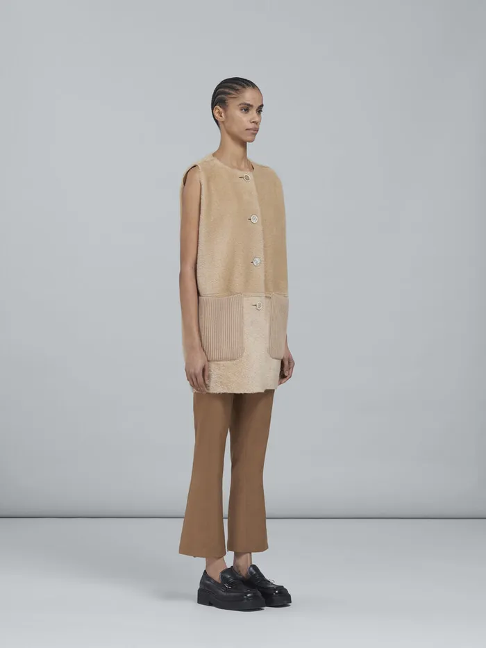 Reversible Light Merino Velour Vest Women Marni Coats and Jackets