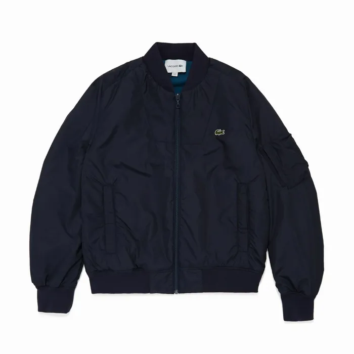Reversible Quilted Solid Or Colourblock Bomber Jacket Navy BlueRed Mens Lacoste Jackets and Coats Gift 4 You Reversible Quilted Solid Or Colourblock Bomber Jacket Navy BlueRed Mens Lacoste Jackets and Coats Gift 4 You