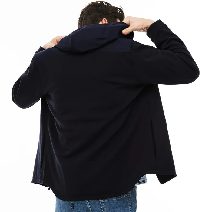 Reversible Zip Sweatshirt Navy Blue Mens Lacoste Sweatshirts USA