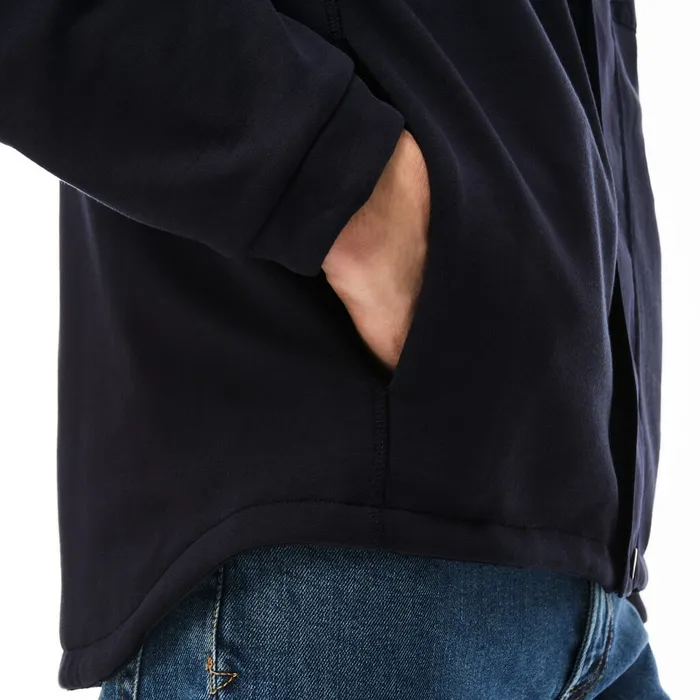 Reversible Zip Sweatshirt Navy Blue Mens Lacoste Sweatshirts USA