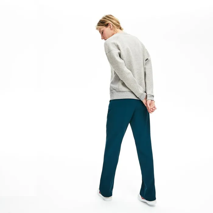 RibbedPanel TwoTone Sweatshirt Grey Chine Womens Lacoste Sweaters and Sweatshirts On Sale