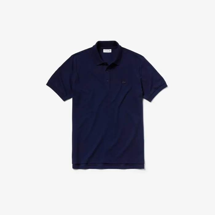 Riviera L1212 Ultra Light Cotton Polo Navy Blue Mens Lacoste Polos Cheap On Sale