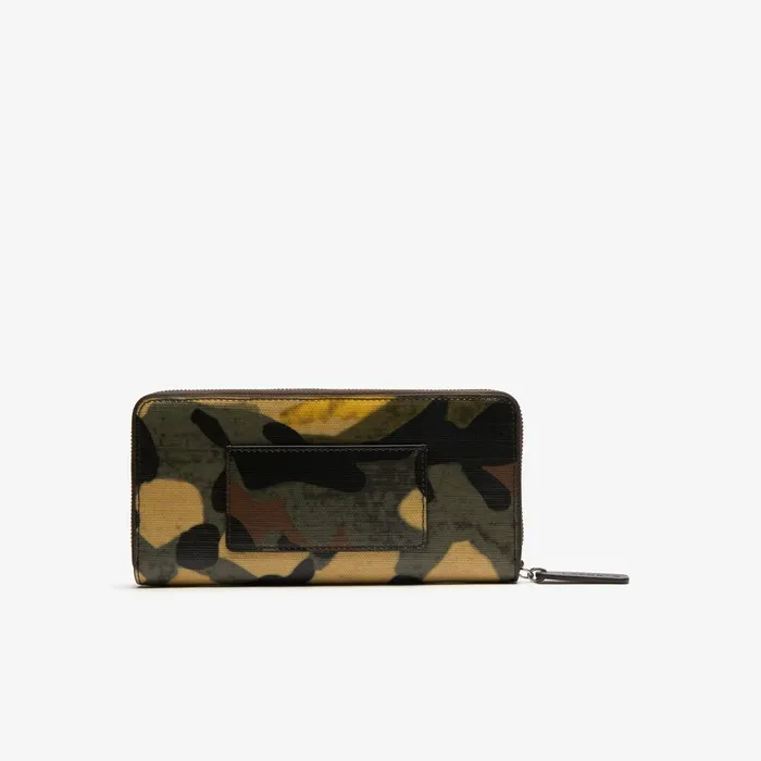 Robert George Coated Print Canvas Zip Wallet Original Green Womens Lacoste Small Leather Goods Gift 4 You