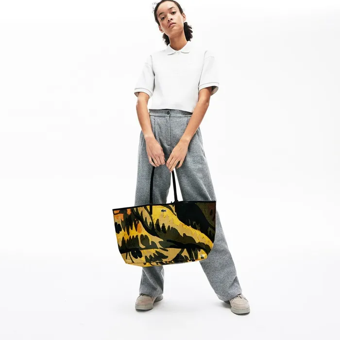 Robert George Large Coated Print Canvas Tote Bag Original Green Womens Lacoste Bags For Sale Online Robert George Large Coated Print Canvas Tote Bag Original Green Womens Lacoste Bags For Sale Online