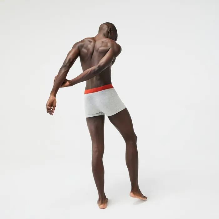 Roland Garros Boxer Briefs Grey Chine Mens Lacoste Underwear Casaul