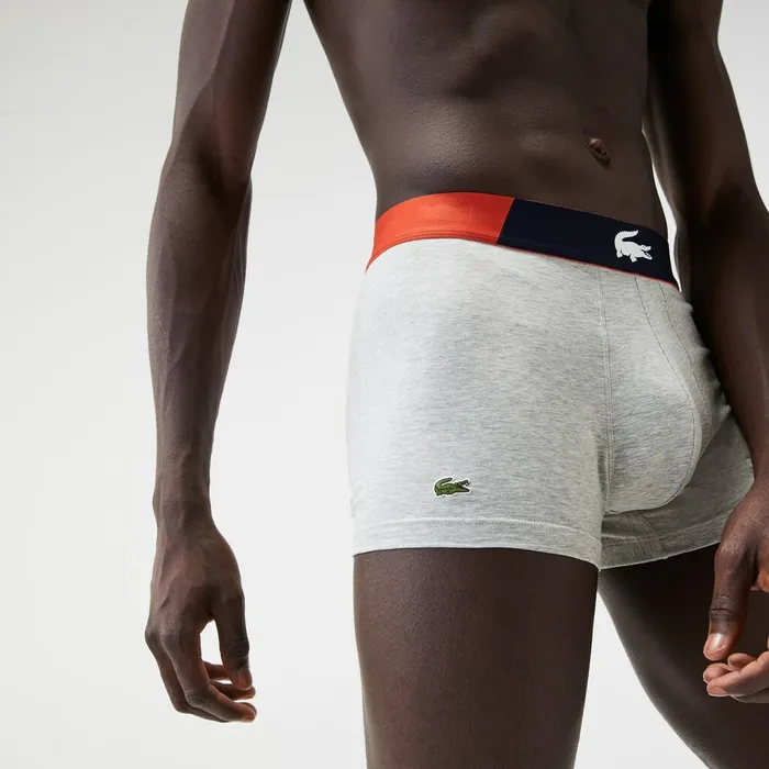 Roland Garros Boxer Briefs Grey Chine Mens Lacoste Underwear Casaul