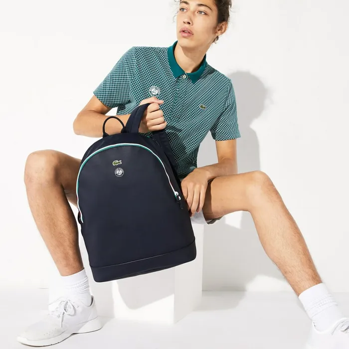 Roland Garros Nylon Backpack Peacoat Verdant Green Mol Mens Lacoste Bags Gift 4 You Roland Garros Nylon Backpack Peacoat Verdant Green Mol Mens Lacoste Bags Gift 4 You
