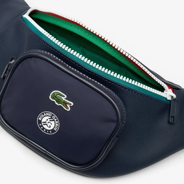 Roland Garros Nylon Belt Bag Peacoat Verdant Green Mol Mens Lacoste Bags Store