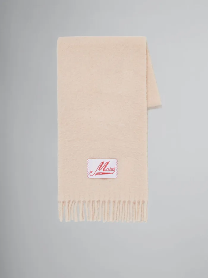 Rose Pink Alpaca Scarf Women Marni Scarves
