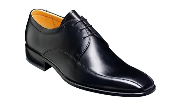 Ross 8211 Black Calf Mens Barker Shoes Derbys