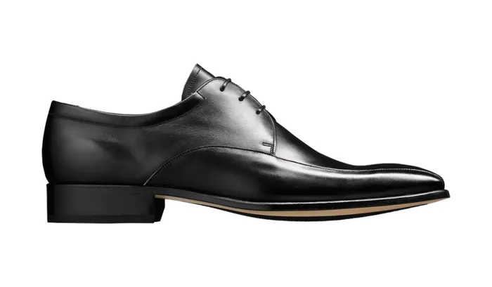 Ross 8211 Black Calf Mens Barker Shoes Derbys