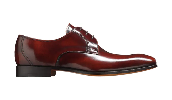 Rutherford 8211 Burgundy HiShine Mens Barker Shoes Derbys