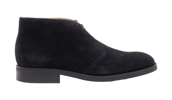 Sandwell 8211 Black Suede Mens Barker Shoes Boots
