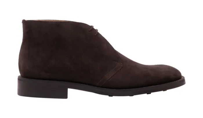Sandwell 8211 Dark Brown Suede Mens Barker Shoes Boots