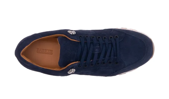 Seb 8211 Navy Suede Mens Barker Shoes Sneakers
