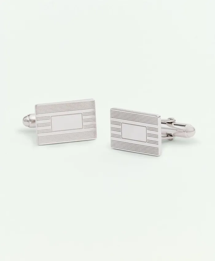 Shirt Accessories Men Brooks Brothers Sterling Silver Engravable RhodiumPlated Cufflinks Silver Shirt Accessories Men Brooks Brothers Sterling Silver Engravable RhodiumPlated Cufflinks Silver