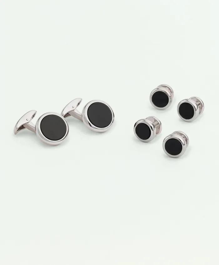 Shirt Accessories Men Brooks Brothers Sterling Silver Onyx RhodiumPlated Cufflinks Silver Shirt Accessories Men Brooks Brothers Sterling Silver Onyx RhodiumPlated Cufflinks Silver