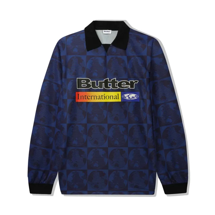 Shirts Men Butter Goods Atlas LS Jersey Navy