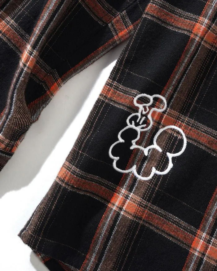 Shirts Men Butter Goods Bugs Flannel Shirt Black Shirts Men Butter Goods Bugs Flannel Shirt Black