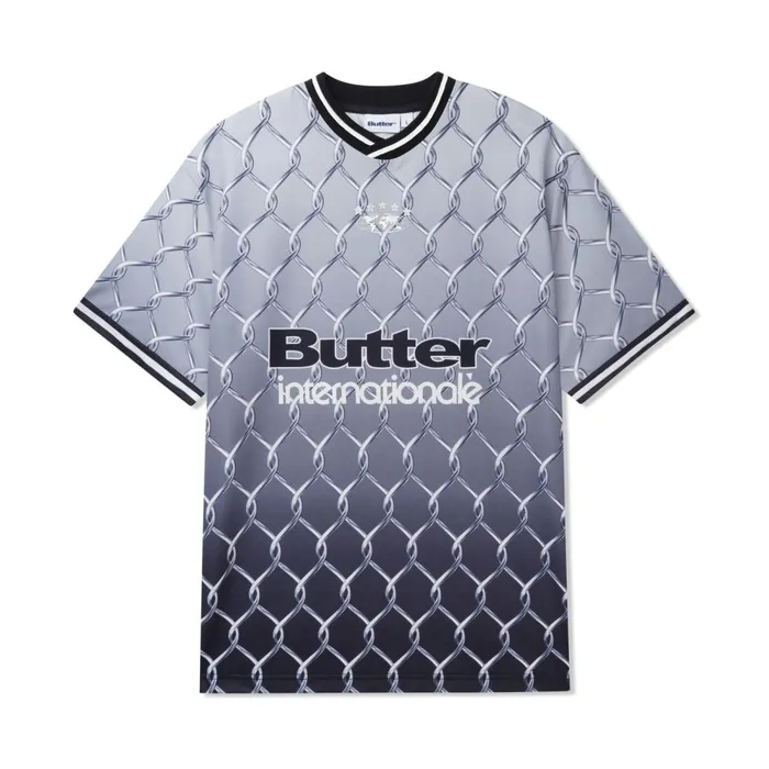 Shirts Men Butter Goods Cage Jersey Grey