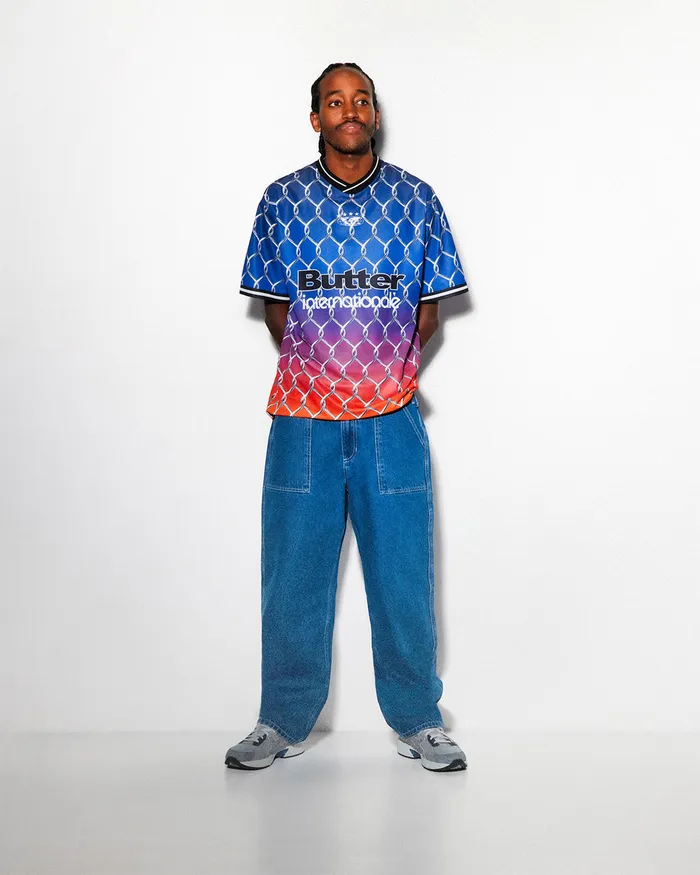 Shirts Men Butter Goods Cage Jersey Sunset