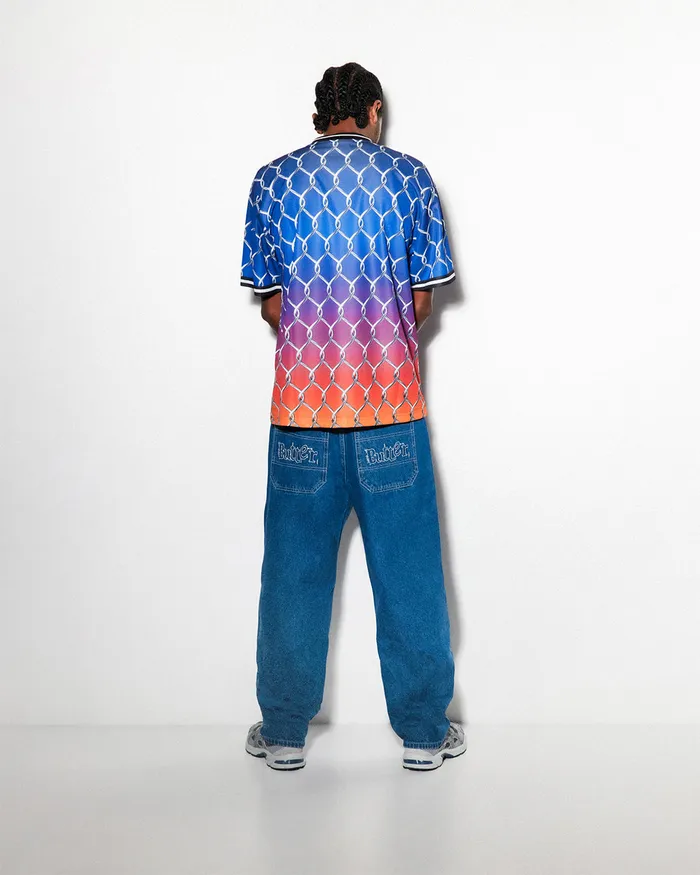 Shirts Men Butter Goods Cage Jersey Sunset